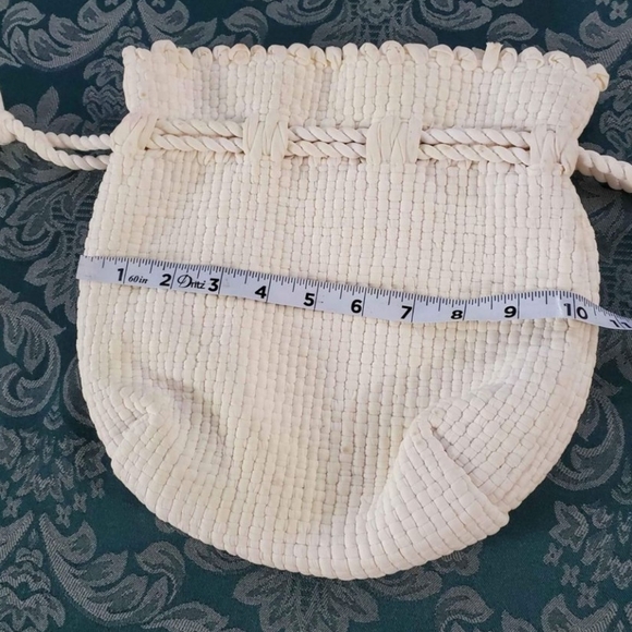 Vintage 1950s Skyland Crafts 100%Nylon  Woven Drawstring Boho Bag/Pouch - Picture 4 of 12